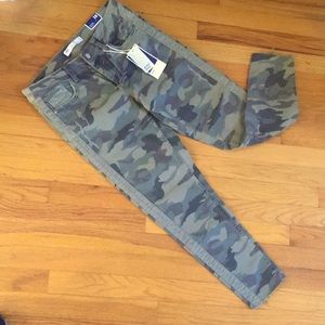 Zara Z1975 Denim Camo Skinny Jeans Size 6 NWT